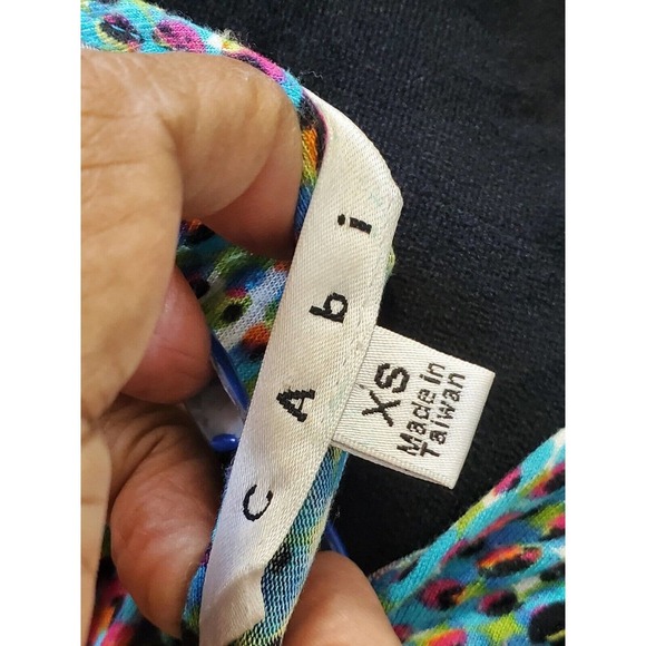 Cabi Women's Multicolor Rayon Scoop Neck Sleeveless Top Blouse Size XS - Picture 7 of 10